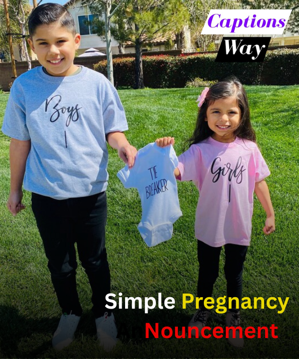 Simple Pregnancy Announcement Captions